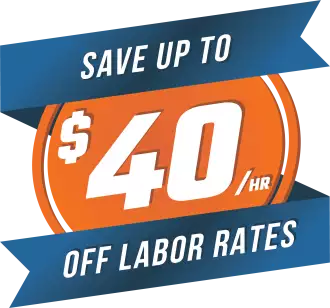 Save up to $40/hr on Standard Labor Rates